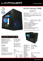 Datenblatt M-ATX-Gehäuse Gaming 716MB Amplified_X