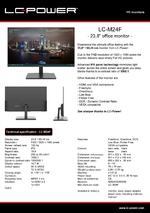 Datasheet PC monitor LC-M24F