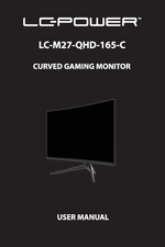 LC-POWER 27'' Ecran PC Gaming Incurvé, 165Hz Moniteur Gamer, QHD 2K  2560x1440, 2ms, 1500R sans Cadre,HDR, FreeSync & G-Sync, DP, HDMI,  LC-M27-QHD-165-C : : Informatique
