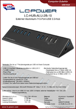 Datenblatt USB-Hub LC-HUB-ALU-2B-10