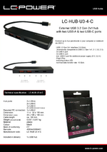 Datasheet USB hub LC-HUB-U3-C