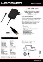 Datasheet notebook power adapter LC-NB-GAN-90-C