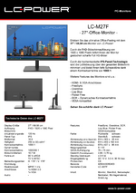 Datenblatt PC-Monitor LC-M27F